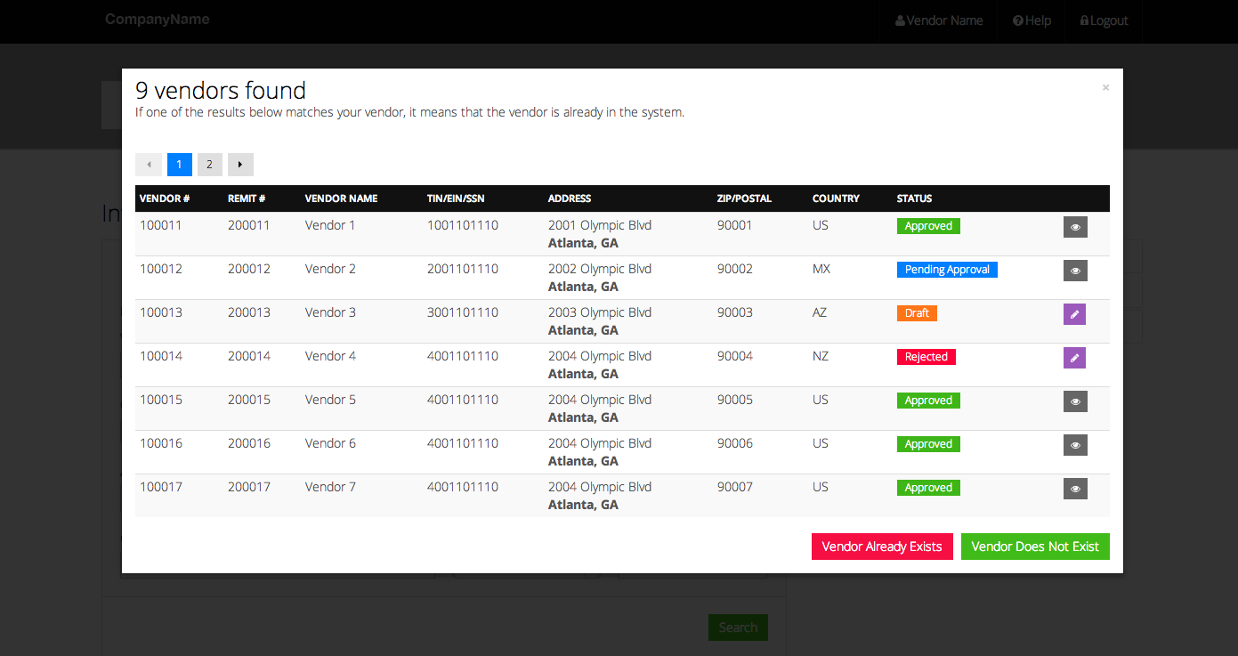 Vendor Demonstration