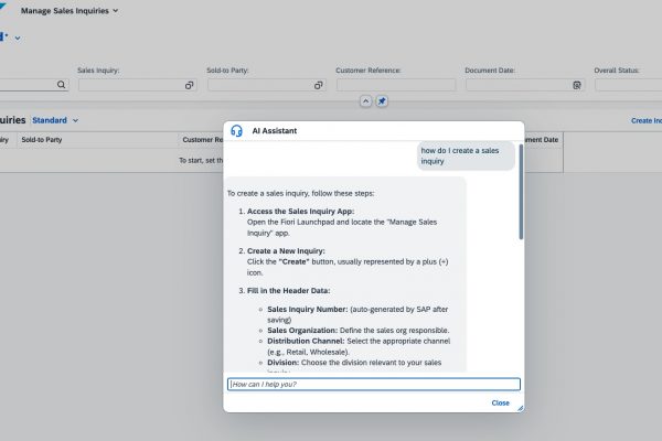 AI Agent for SAP Fiori