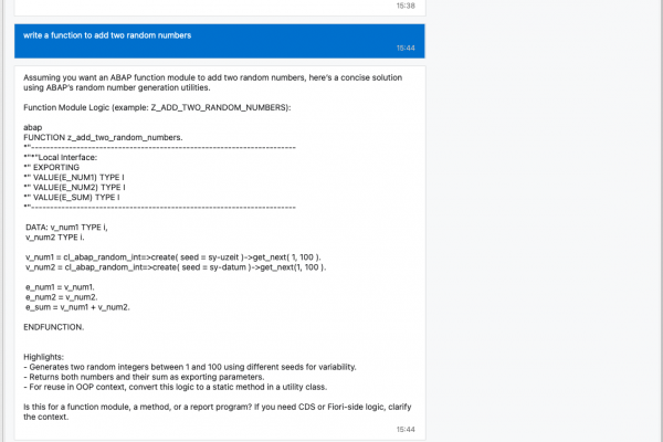 ABAP Development Assistant for SAP ADT